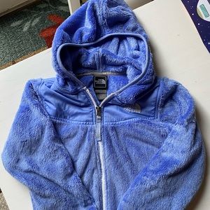 Girls hooded North face fleece